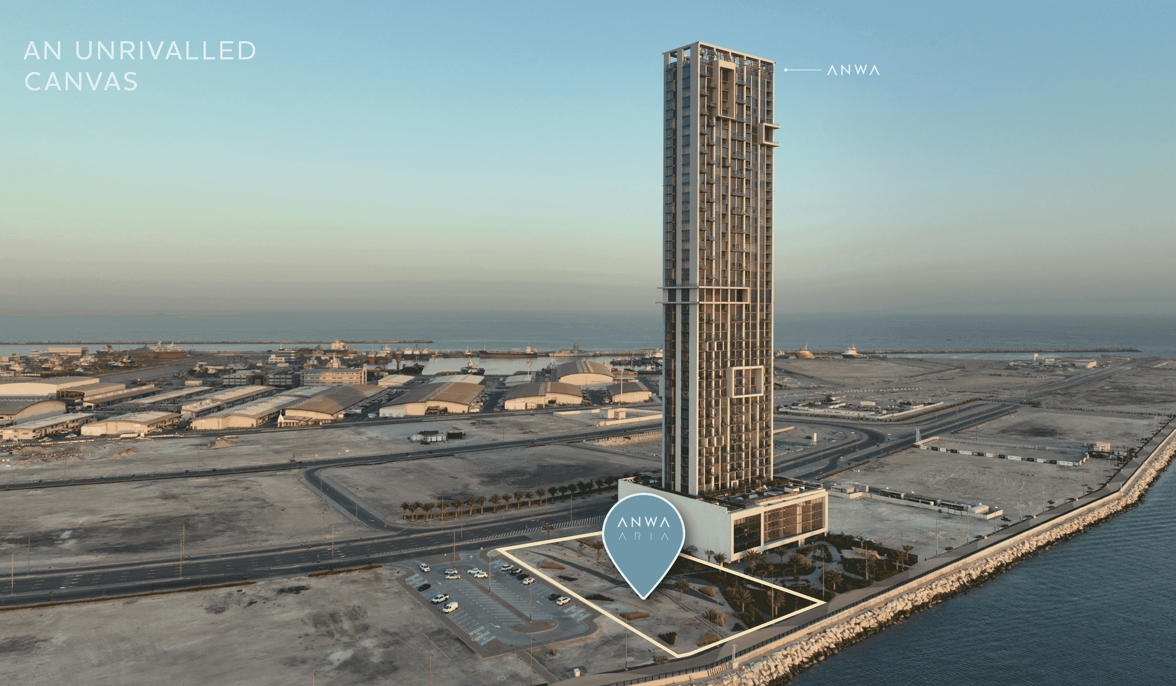 Anwa Aria masterplan, Maritime City, Dubai