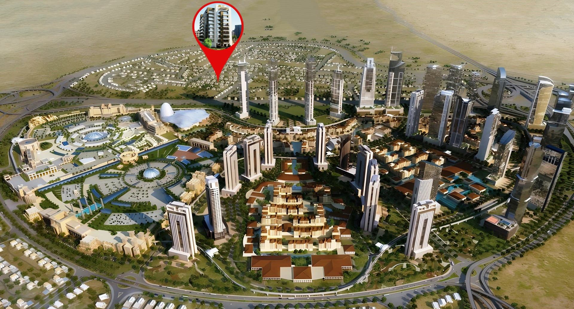 Aras Heights masterplan, Majan, Dubai
