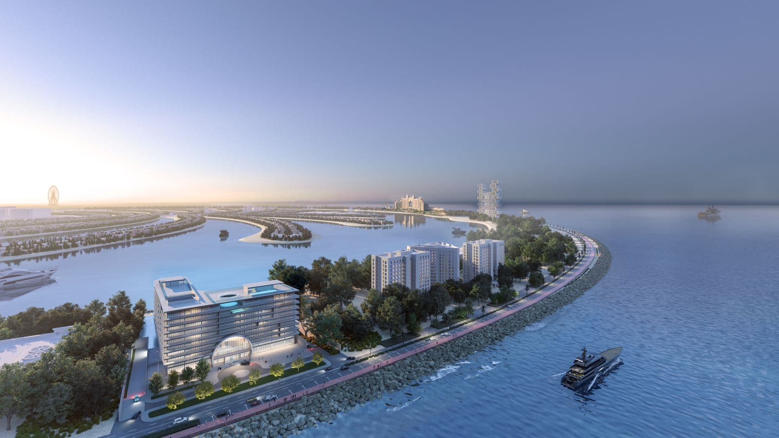 Armani Beach Residence masterplan, Palm Jumeirah, Dubai