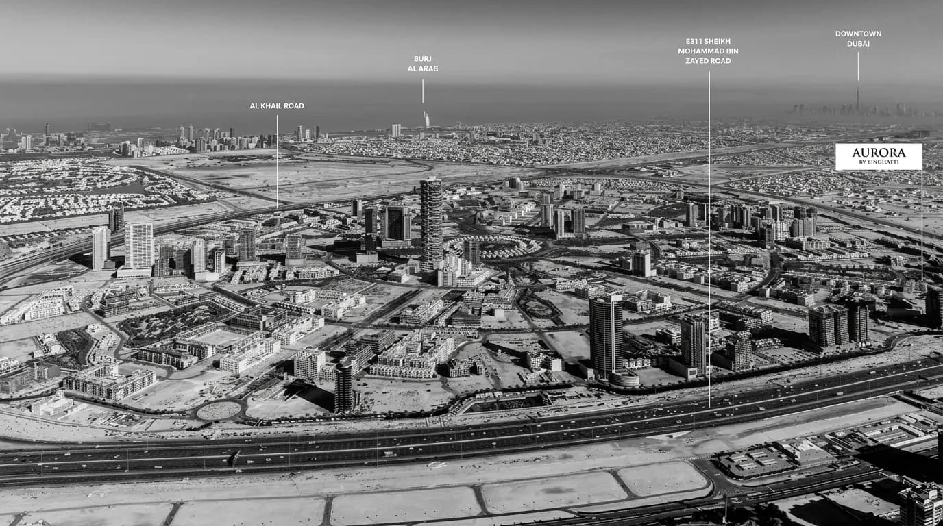 Aurora by Binghatti masterplan, JVC (Jumeirah Village Circle), Dubai