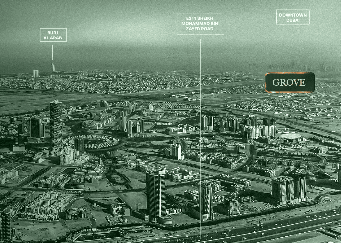 Binghatti Grove masterplan, JVC (Jumeirah Village Circle), Dubai
