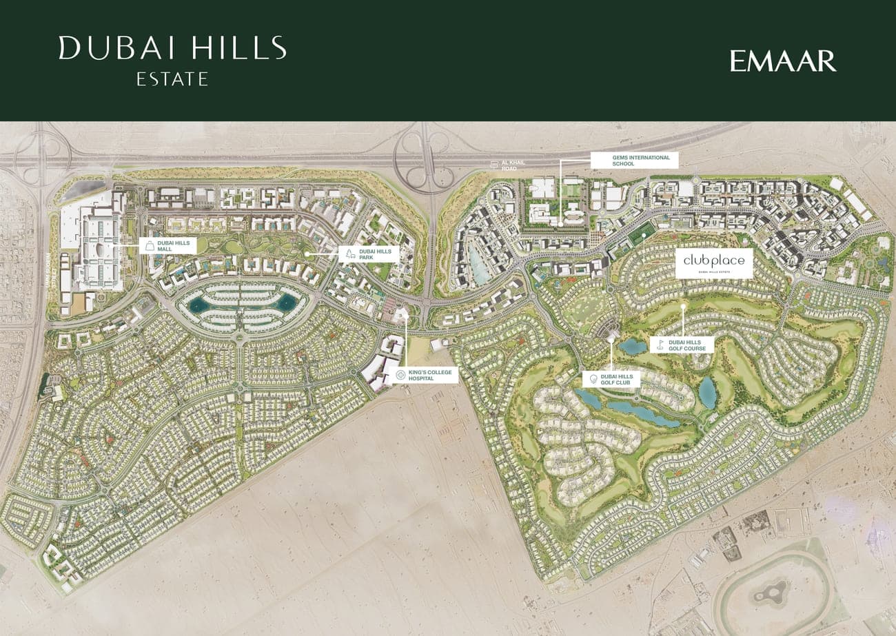 Club Place masterplan, Dubai Hills Estate, Dubai