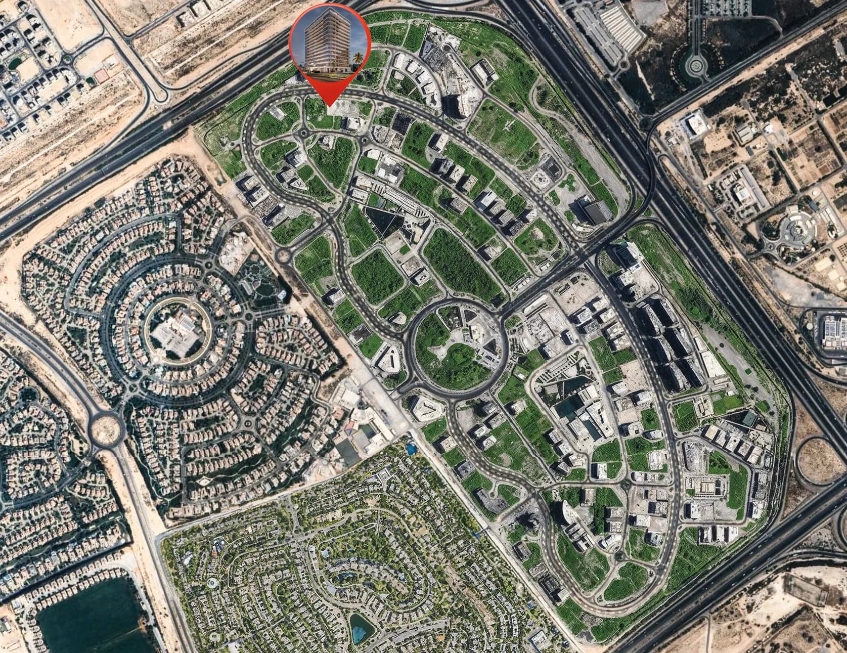 Floarea Oasis masterplan, Dubailand Residence Complex, Dubai