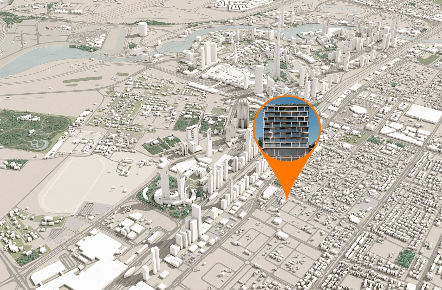 Grandala masterplan, Al Satwa, Dubai