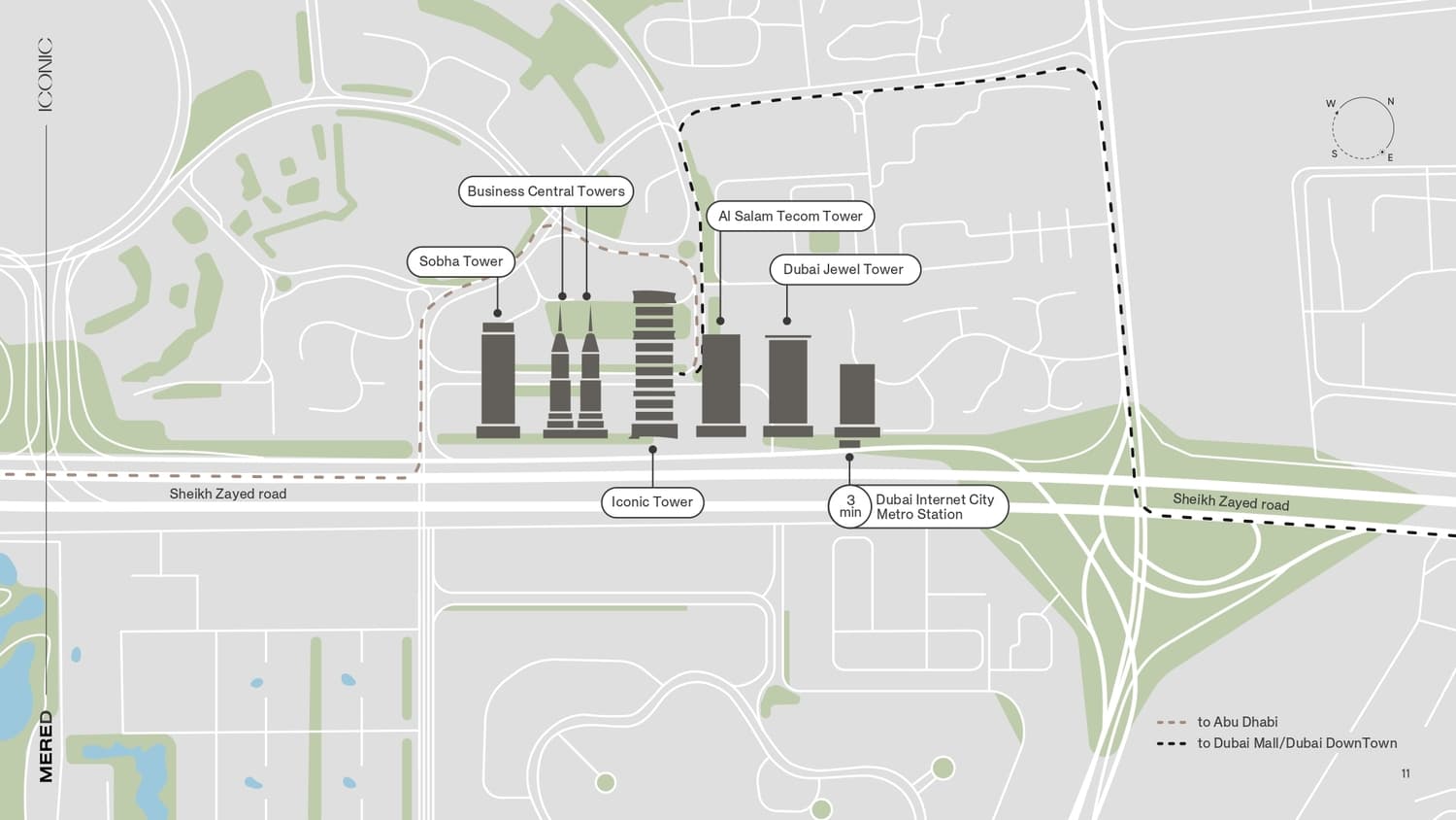 Iconic Tower masterplan, Dubai Internet City, Dubai