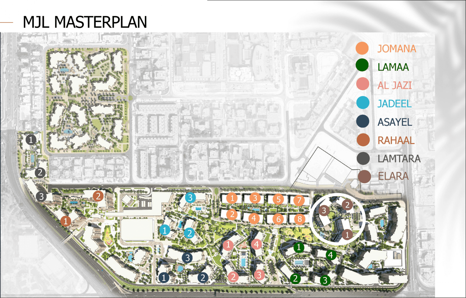 MJL Elara masterplan, MJL (Madinat Jumeirah Living), Dubai