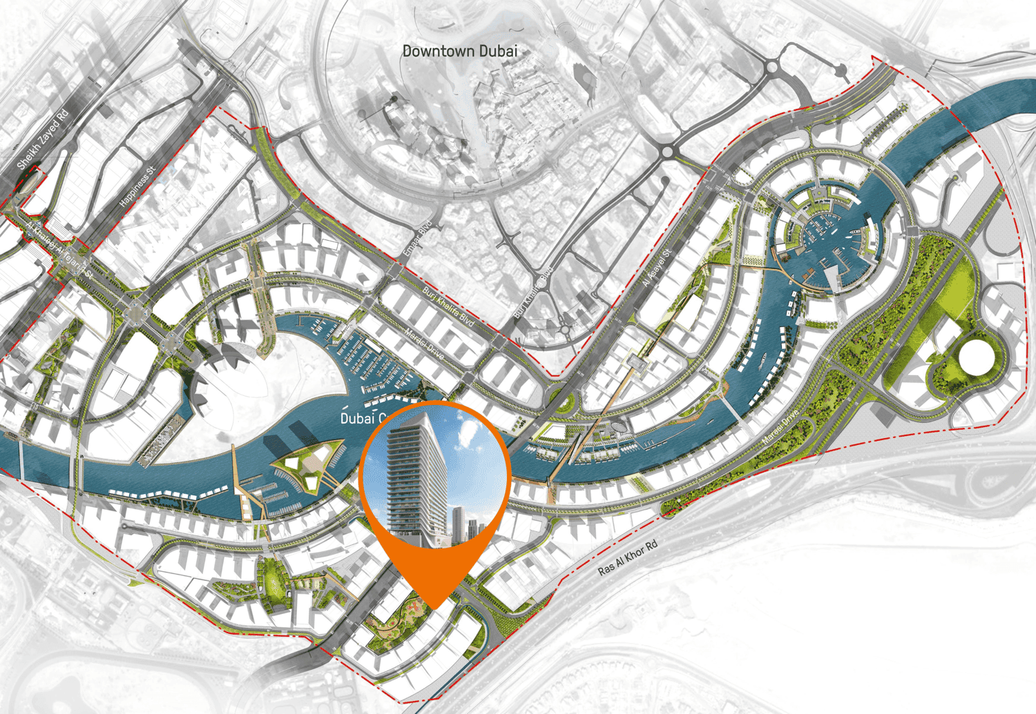 Onda by Kasco masterplan, Business Bay, Dubai