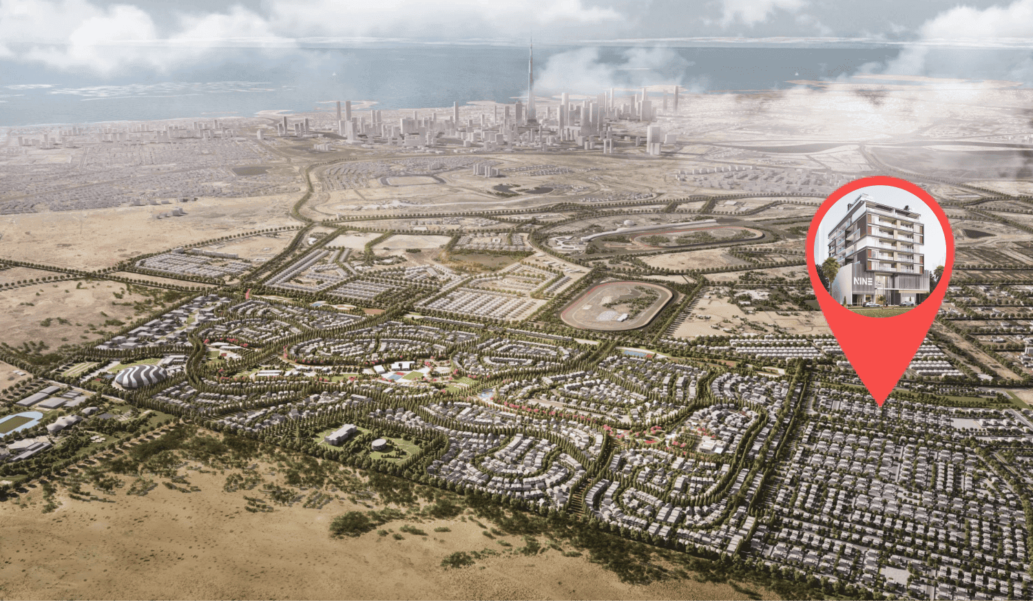 One by Nine masterplan, Meydan (Nad Al Sheba 1), Dubai