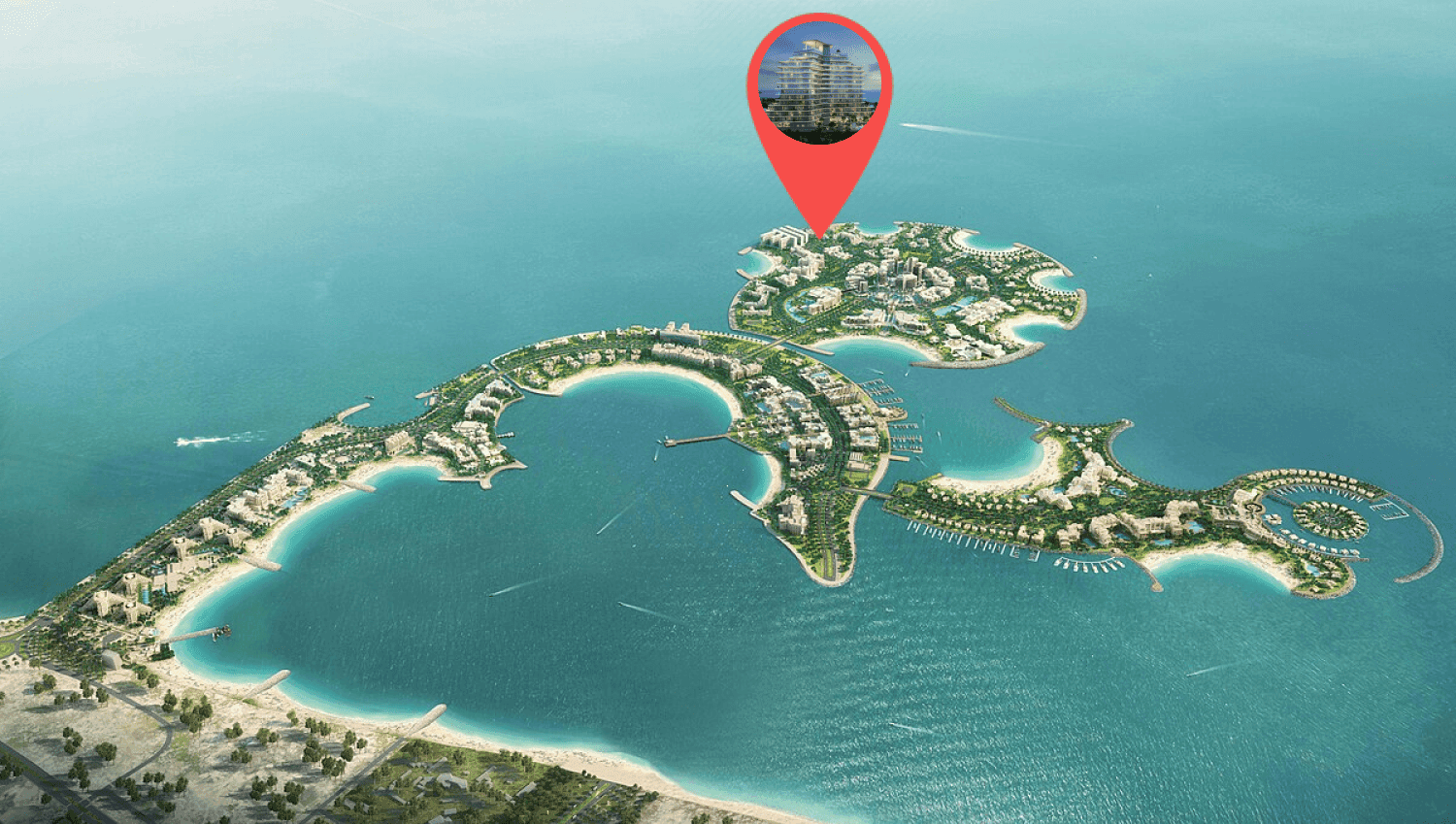 Pelagia masterplan, Al Marjan Island, Ras Al Khaimah