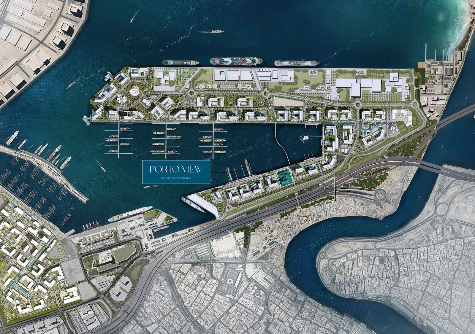 Porto View masterplan, Mina Rashid, Dubai