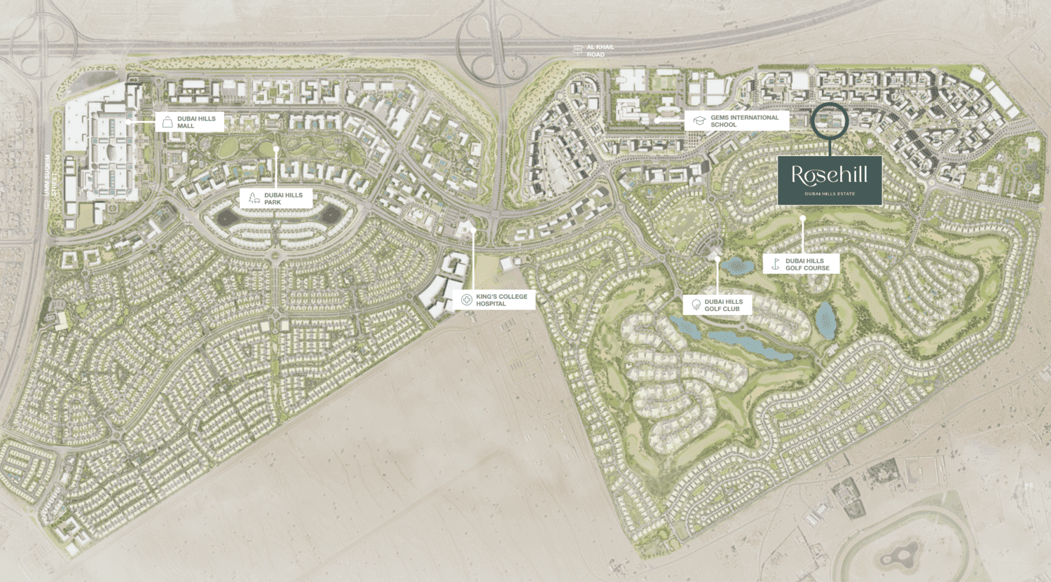 Rosehill masterplan, Dubai Hills Estate, Dubai