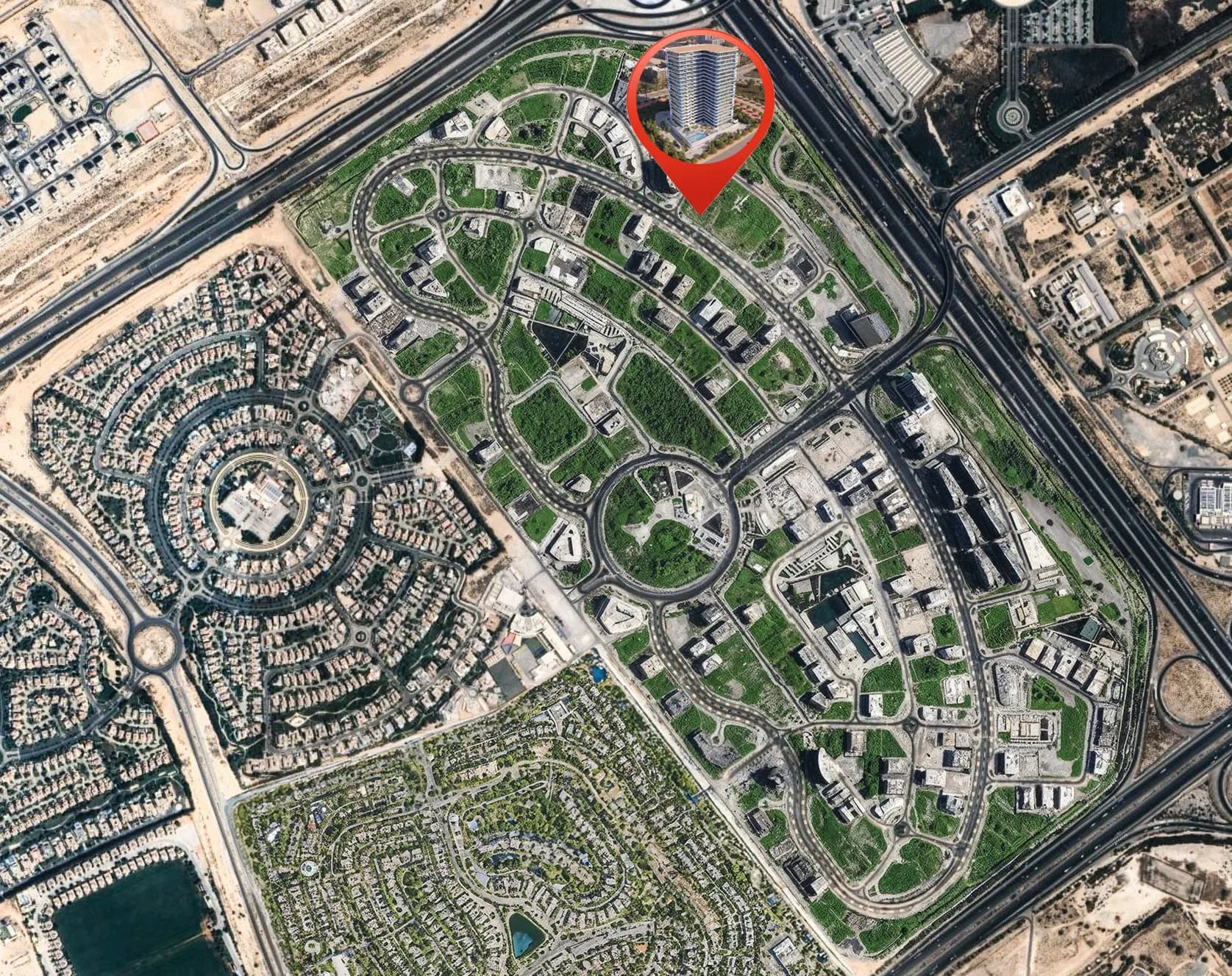 Samana Ibiza masterplan, Dubailand Residence Complex, Dubai