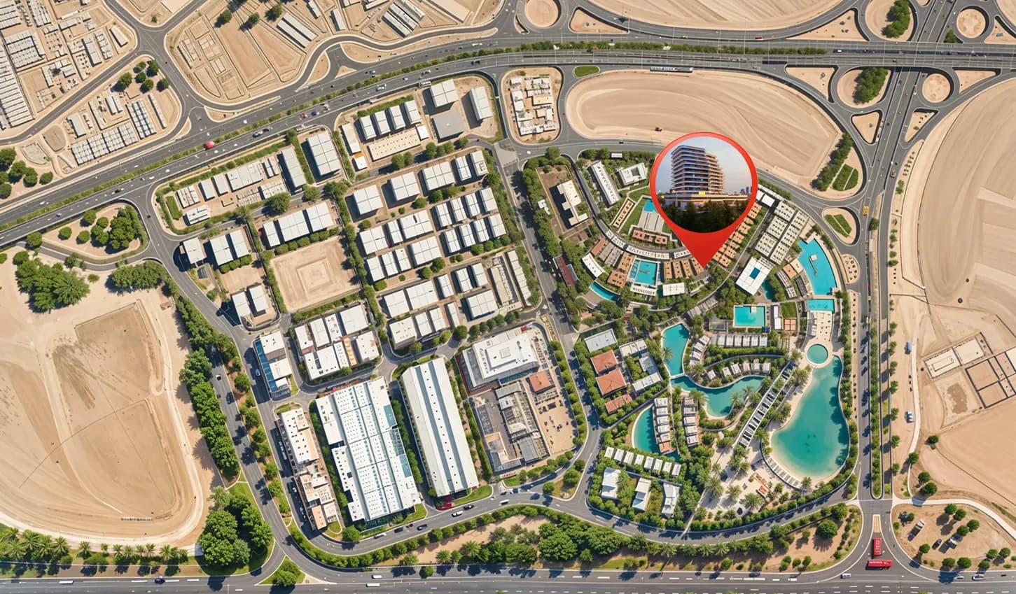 Samana Portofino masterplan, Dubai Production City, Dubai