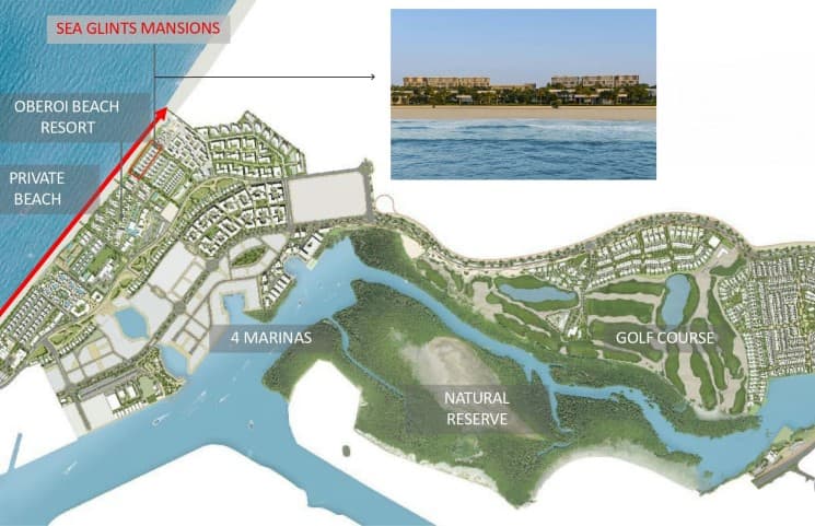 Sea Glints Mansions masterplan, Al Zorah City, Dubai