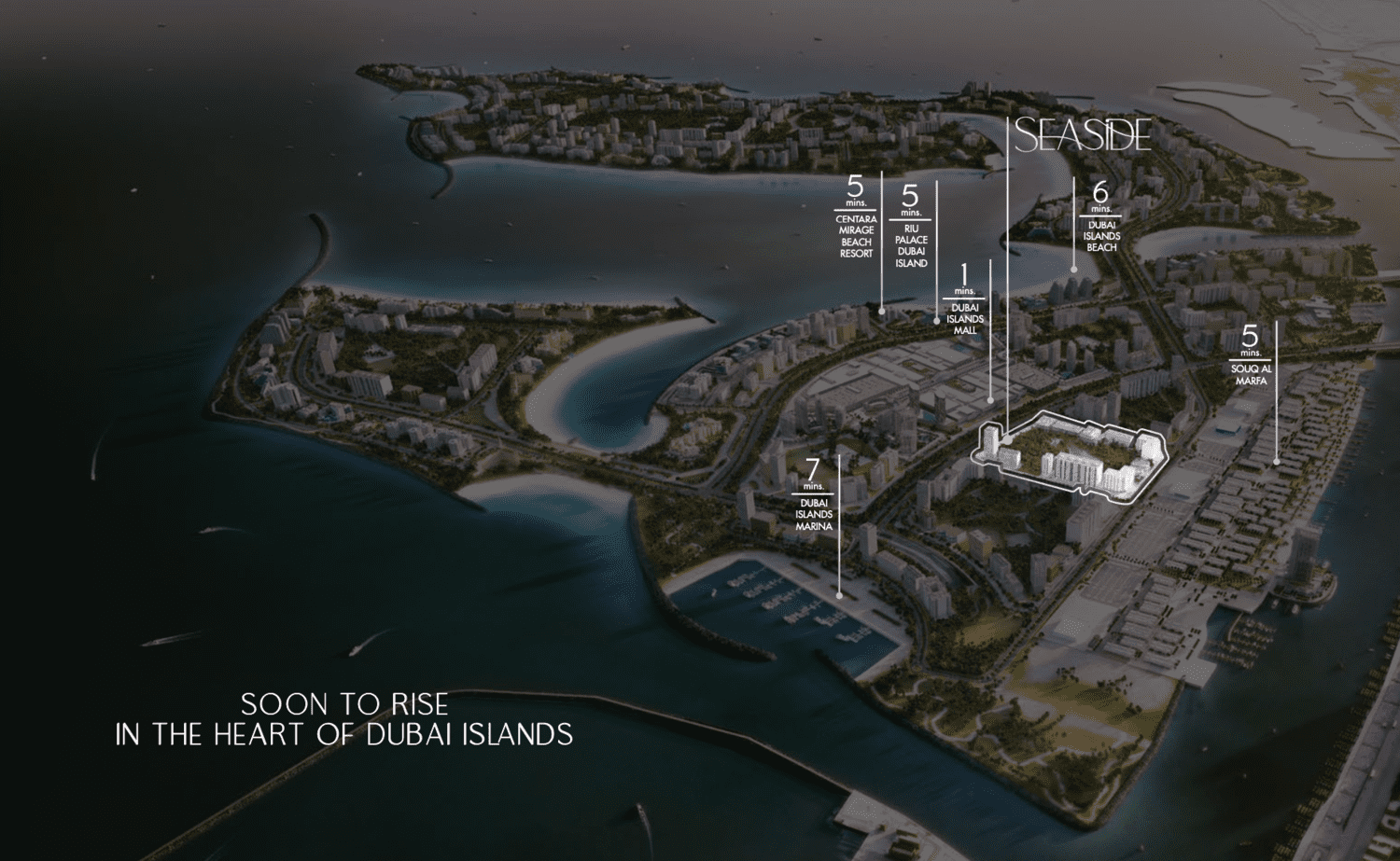 Seaside by Prestige One masterplan, Dubai Islands, Dubai