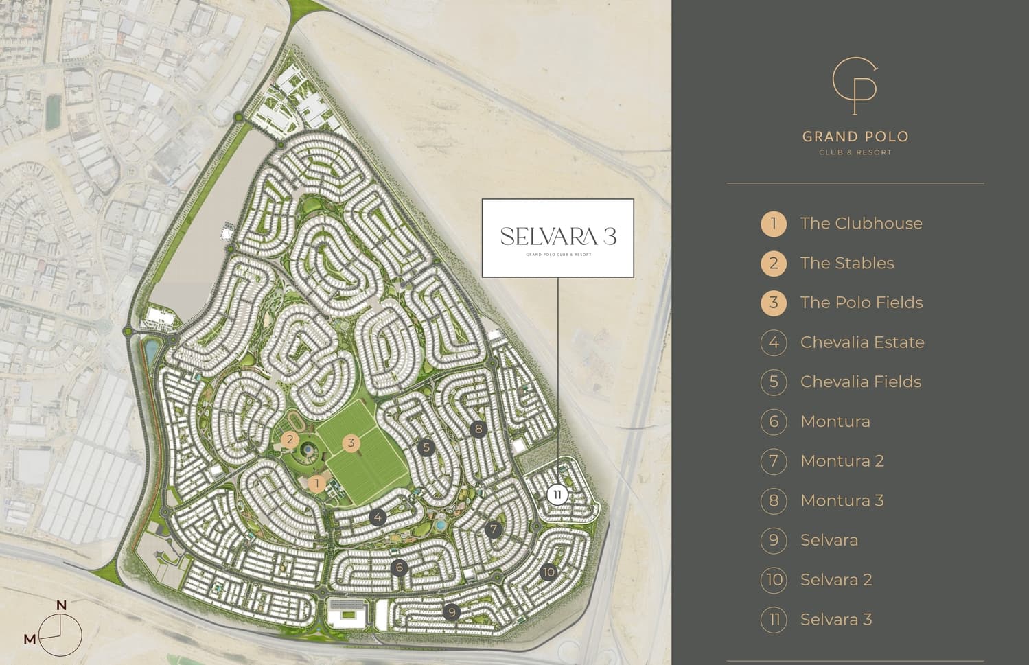 Selvara 3 masterplan, Grand Polo Club and Resort, Dubai