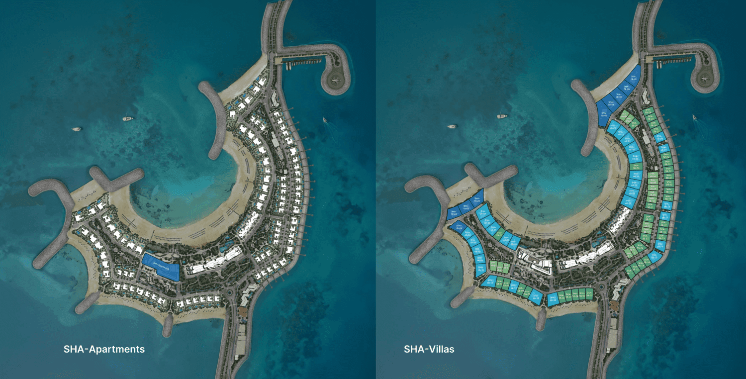 Sha Residence Emirates masterplan, Al Jurf, Abu Dhabi