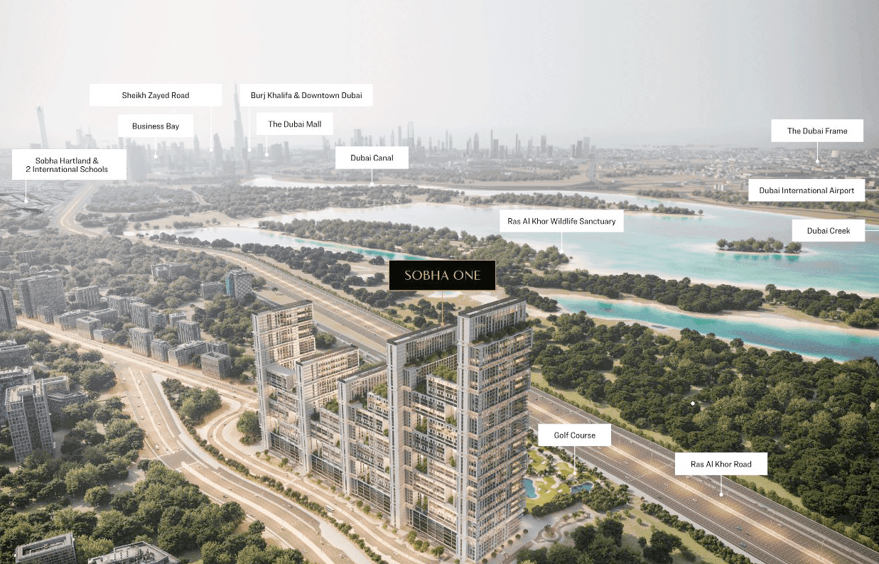 Sobha One masterplan, Ras Al Khor, Dubai