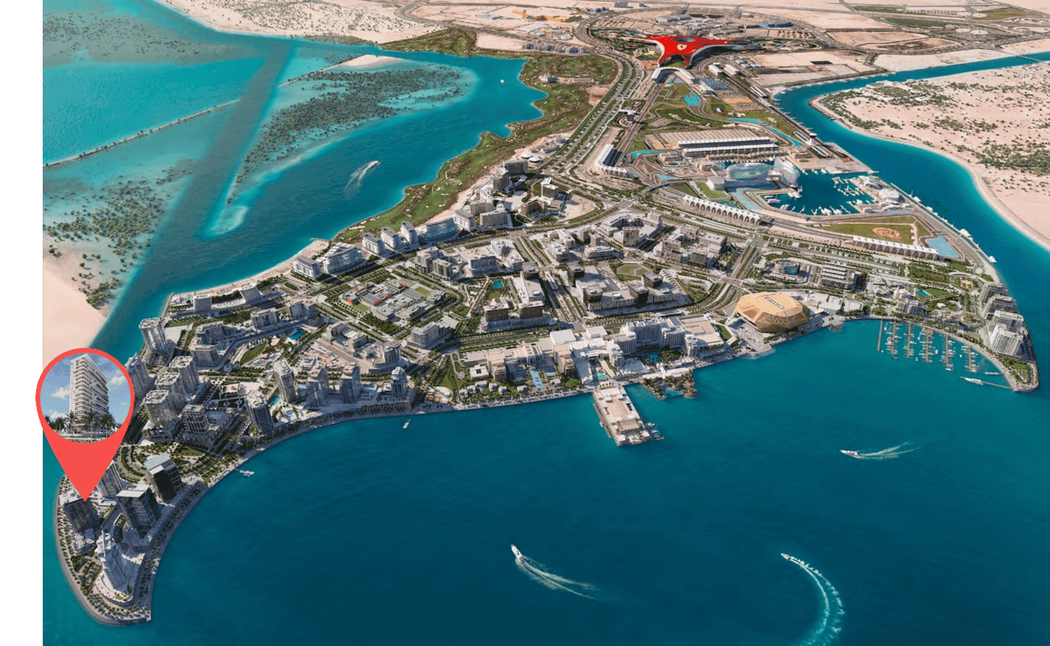 The Icon Tower masterplan, Yas Island, Abu Dhabi