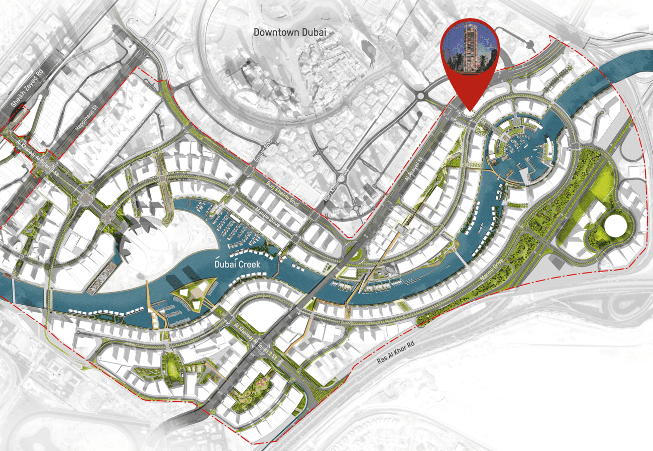 Velor Penthouses masterplan, Business Bay, Dubai
