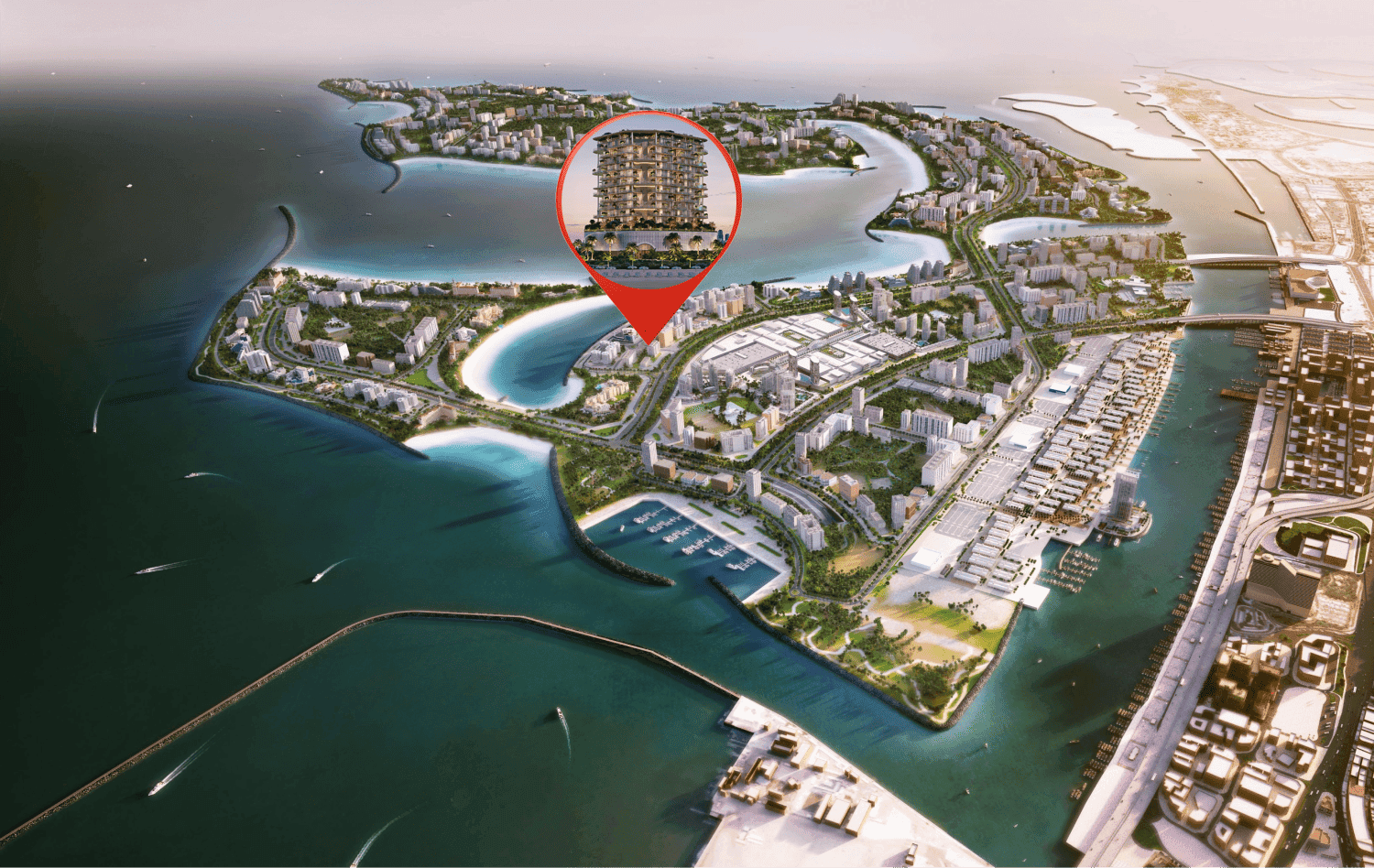 Villa Del Brunello masterplan, Dubai Islands, Dubai