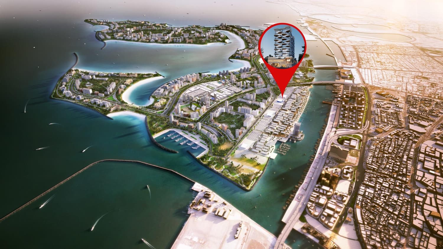 Whitecliffs Residences masterplan, Dubai Islands, Dubai
