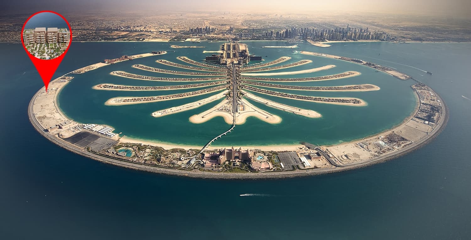 The Alba Residences by Omniyat masterplan, Palm Jumeirah, Dubai