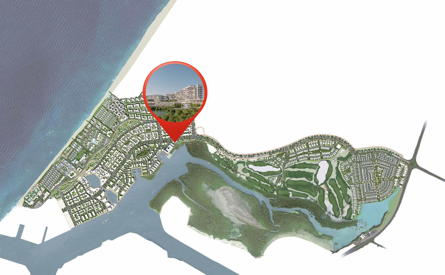 Creekside Residence masterplan, Al Zorah City, Ajman