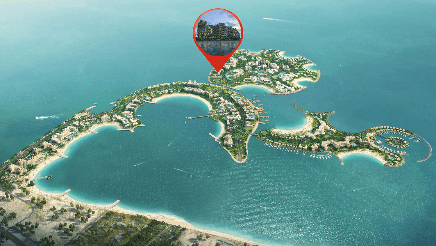 Miraggio masterplan, Al Marjan Island, Ras al-Khaimah