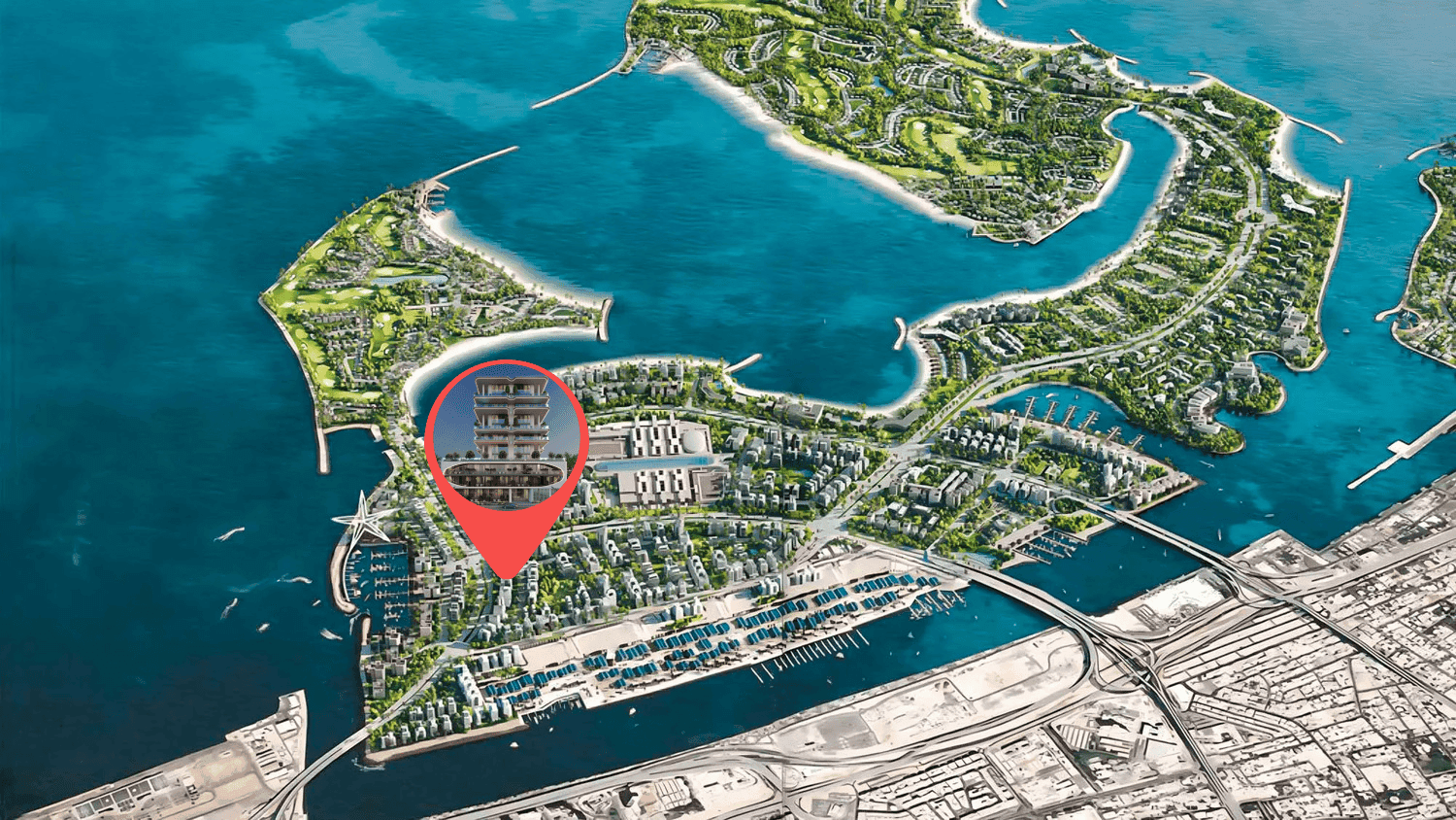 Villa Del Arte masterplan, Dubai Islands, Dubai