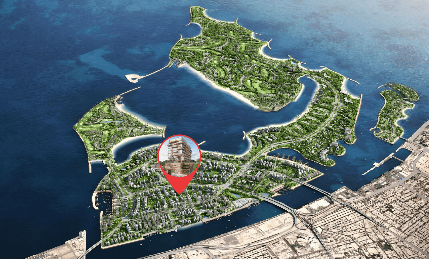 Vestoria Bay masterplan, Dubai Islands, Dubai