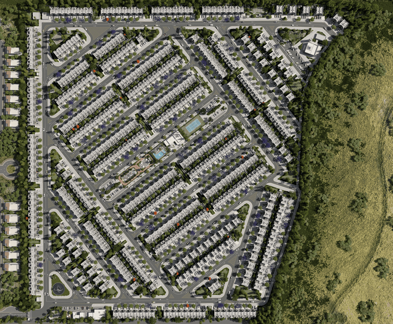 Reportage Hills masterplan, Damac Lagoons, Dubai