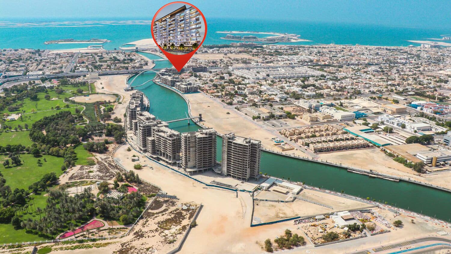 Canal Front Residences 3 and 4 masterplan, Al Wasl, Dubai