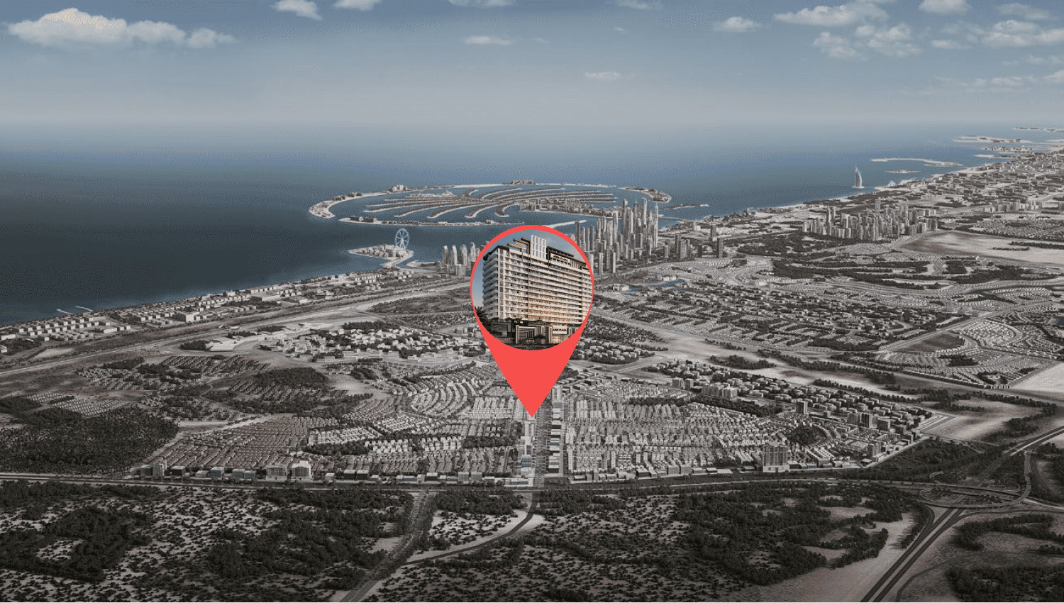 Azizi Plaza masterplan, Jebel Ali Village, Dubai