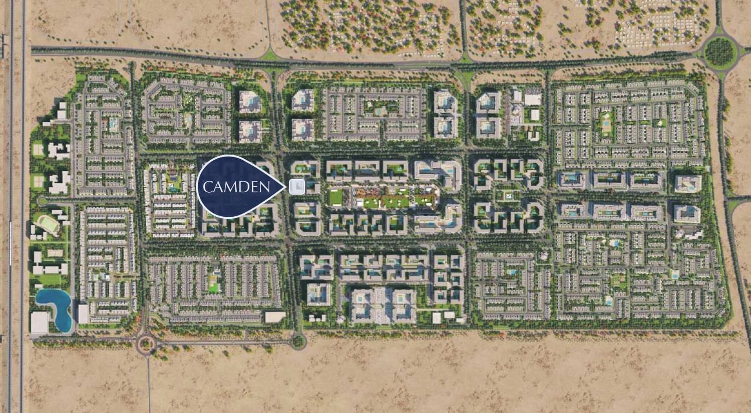 Camden masterplan, Town Square, Dubai