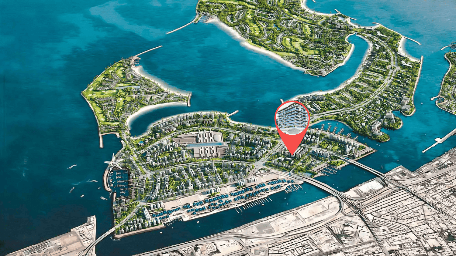 Mackerel Tower masterplan, Dubai Islands, Dubai
