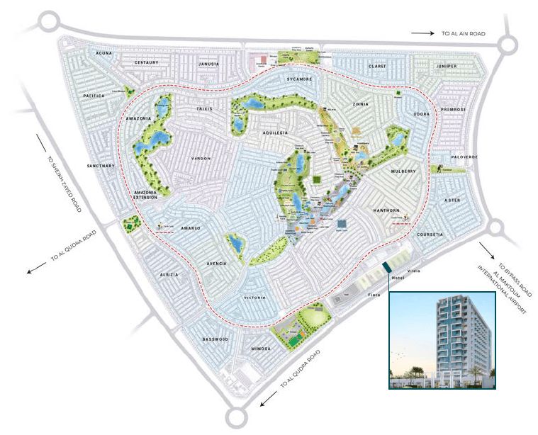 Damac Hills 2 - Hotel Edge by Rotana masterplan, Damac Hills 2, Dubai
