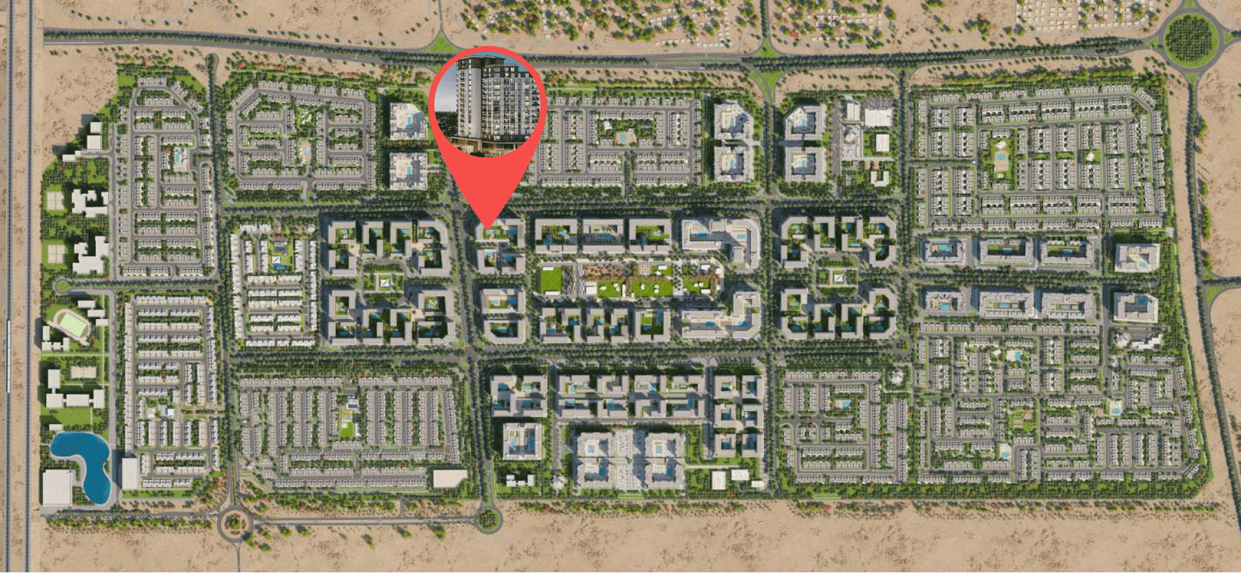 The Baltimore masterplan, Town Square, Dubai