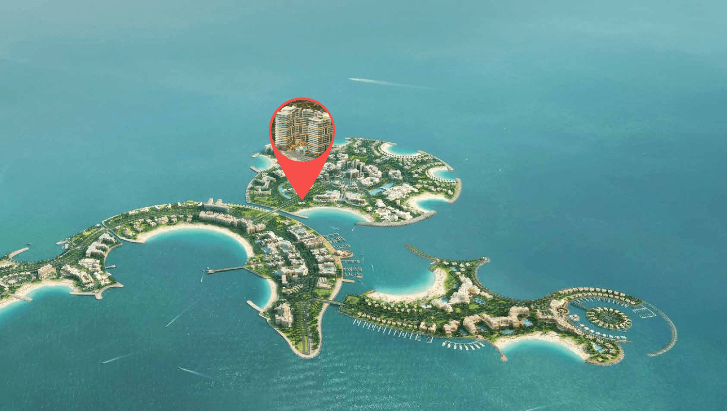 Shoreline masterplan, Al Marjan Island, Ras al-Khaimah