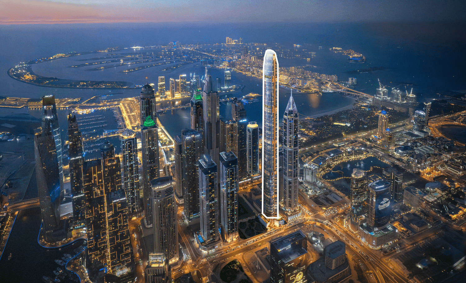Six Senses Residence masterplan, Dubai Marina, Dubai