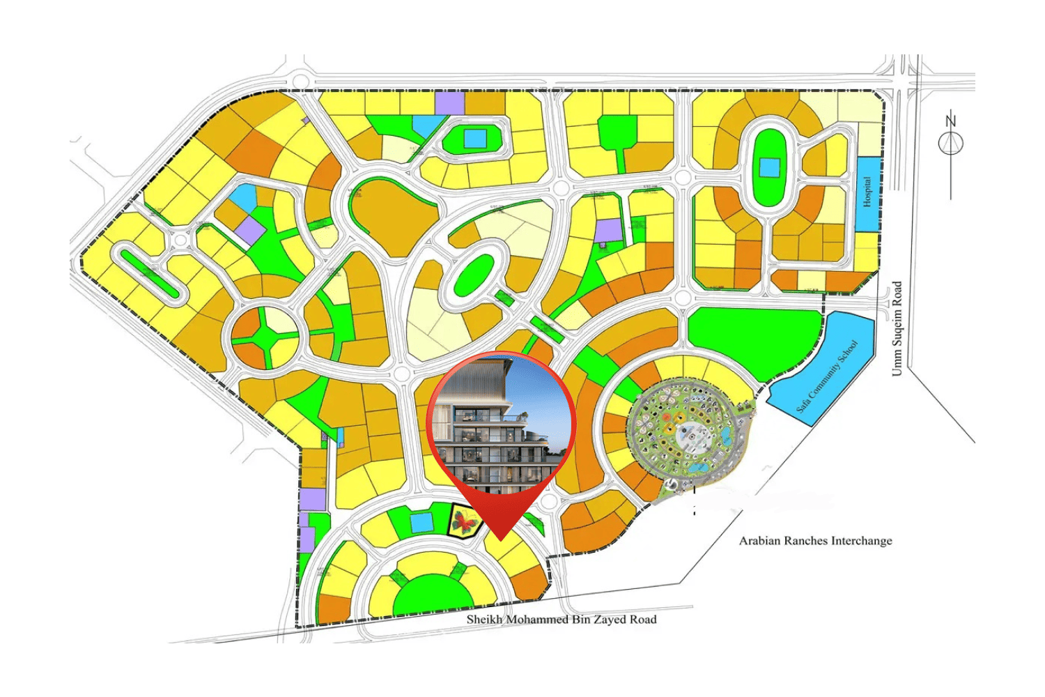 Marquis One masterplan, Arjan, Dubai