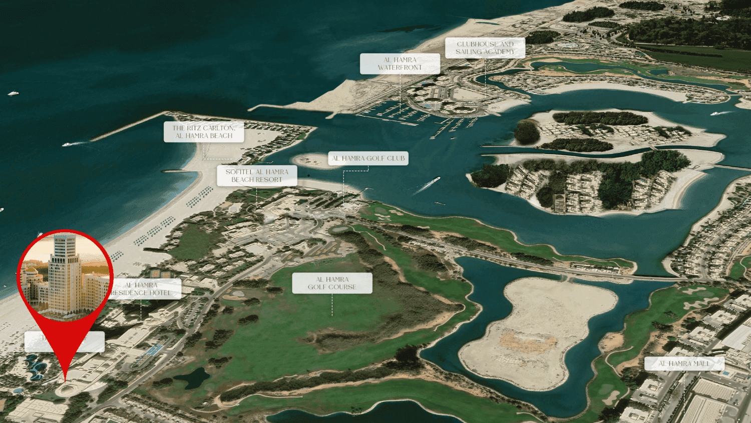 Waldorf Astoria Residences masterplan, Al Jazeera Al Hamra, Ras al-Khaimah