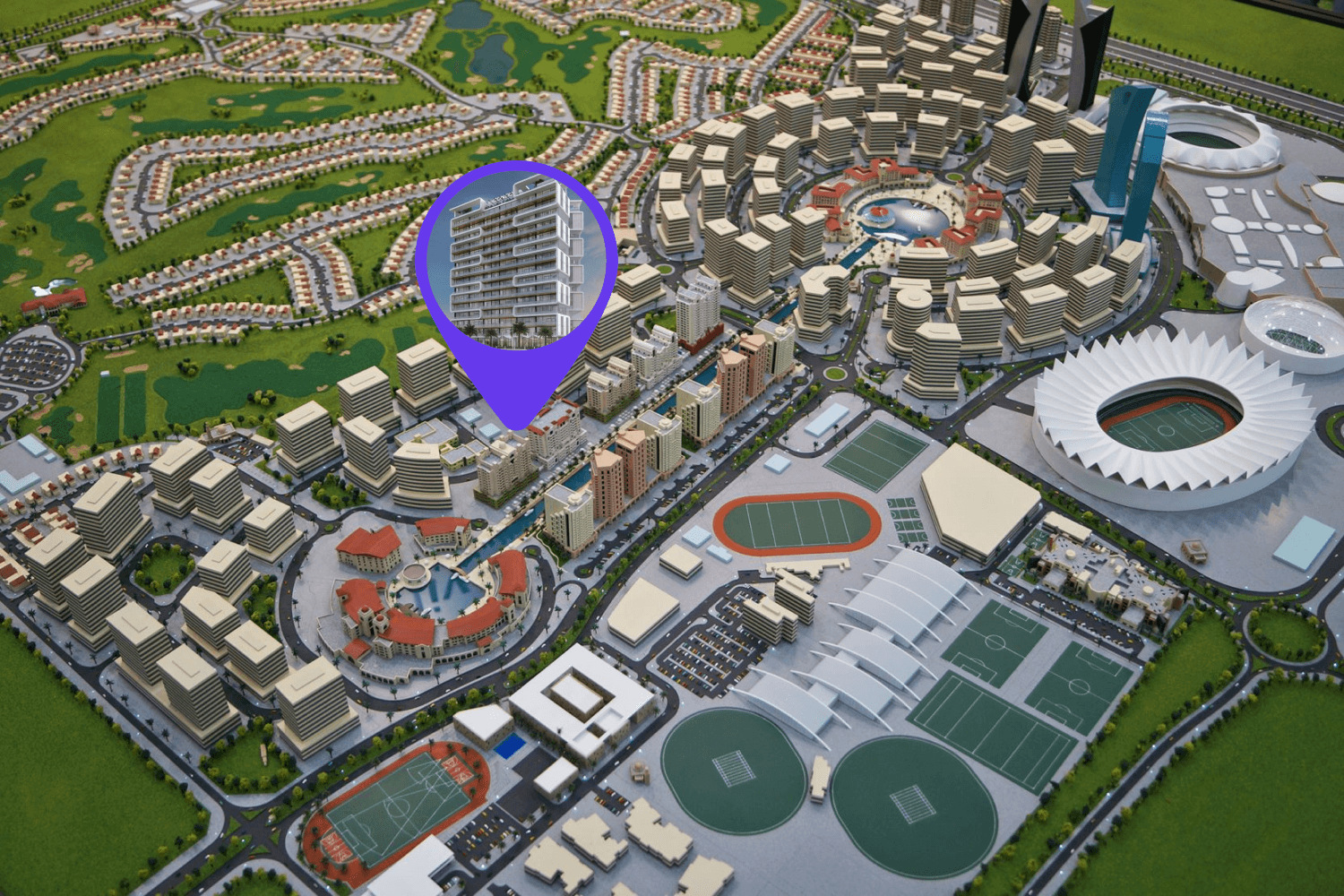 Condor Golf Links 18 masterplan, Dubai Sports City, Dubai