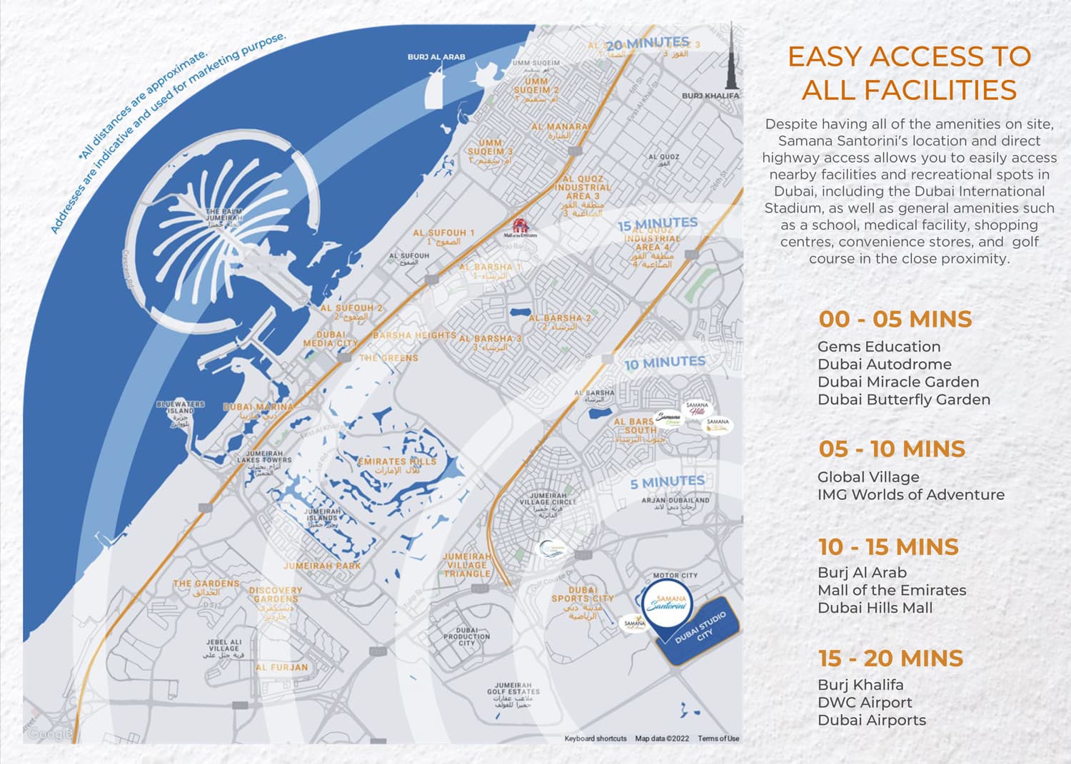 Samana Santorini masterplan, Dubai Studio City, Dubai