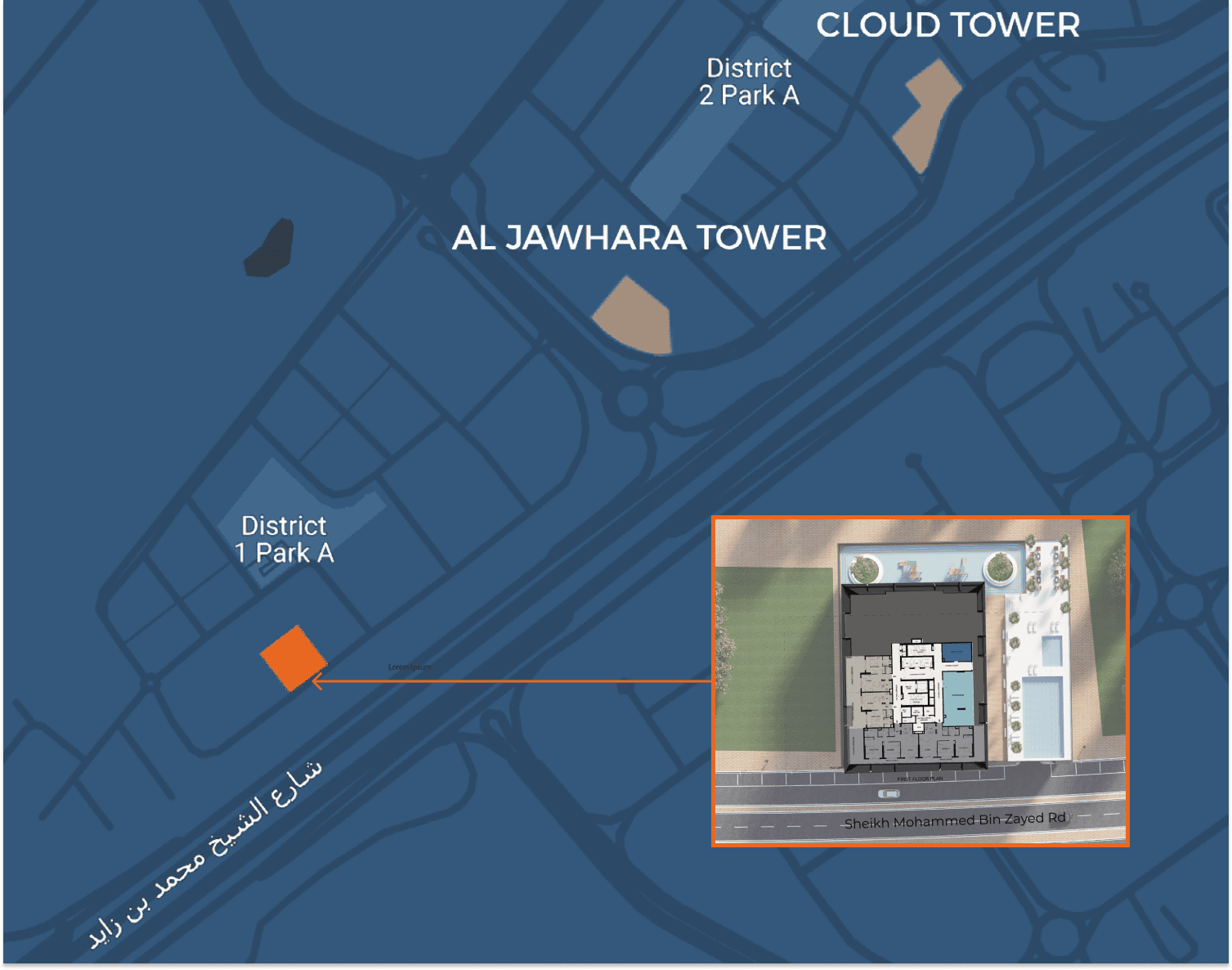Altai Tower masterplan, JVT (Jumeirah Village Triangle), Dubai