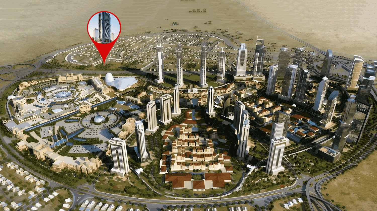 Jade Tower masterplan, Majan, Dubai