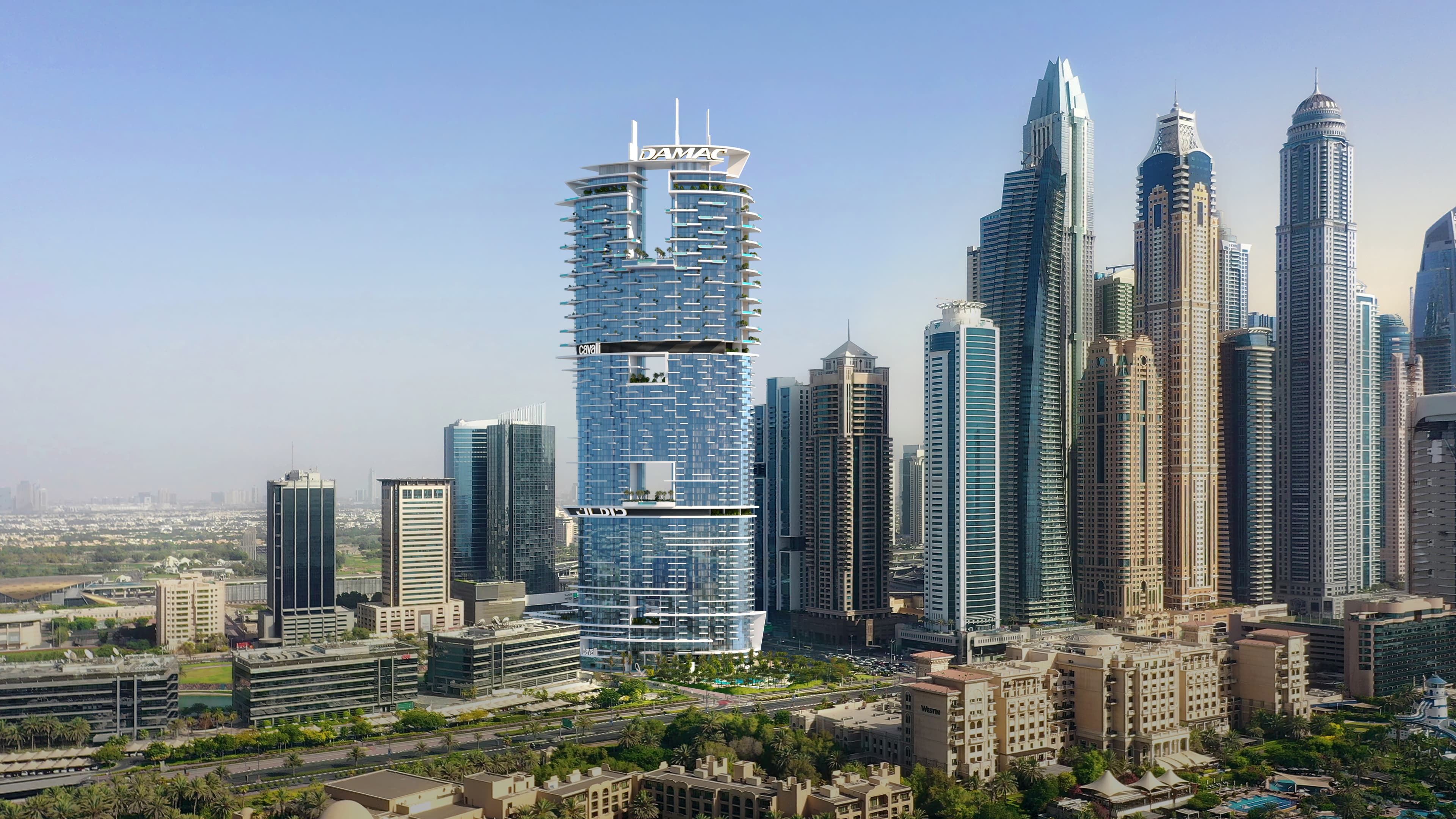 Cavalli Tower masterplan, Dubai Media City, Dubai