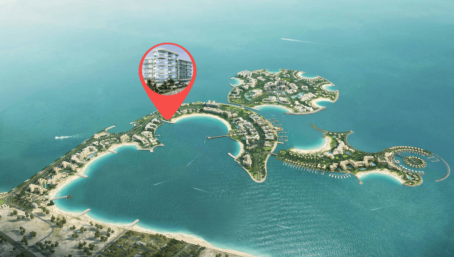 Fortune Bay Residences masterplan, Al Marjan Island, Ras al-Khaimah