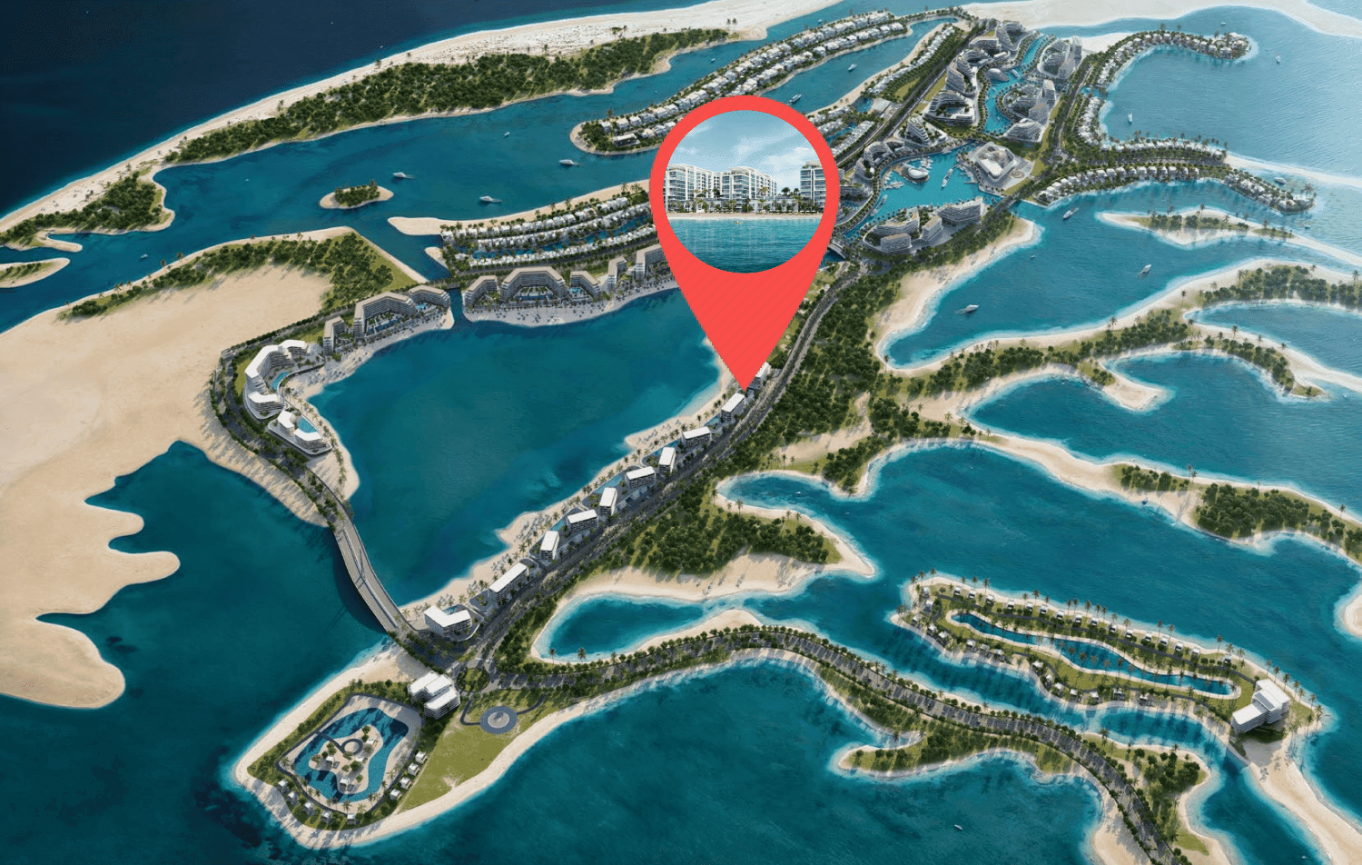 Florine Beach Residences masterplan, Siniya Island, Umm al-Quwain