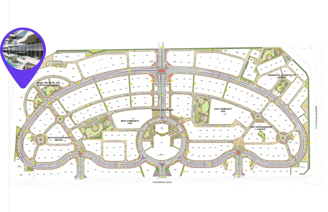 Reef 998 masterplan, Dubailand Residence Complex, Dubai